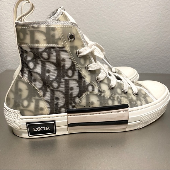 EUC/LIKE NEW Dior B23 High Dior Oblique Sneaker - Size 38 - Picture 8 of 14